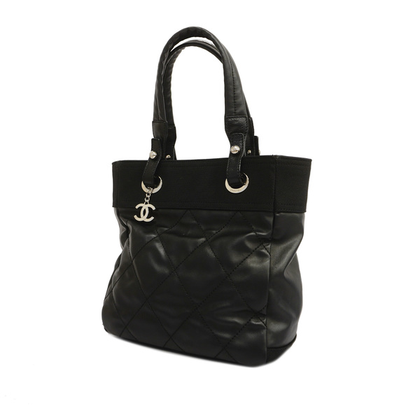 CHANEL Handbags - CHANELAuth  Paris Biarritz Tote Bag Women's Coated Canvas Black